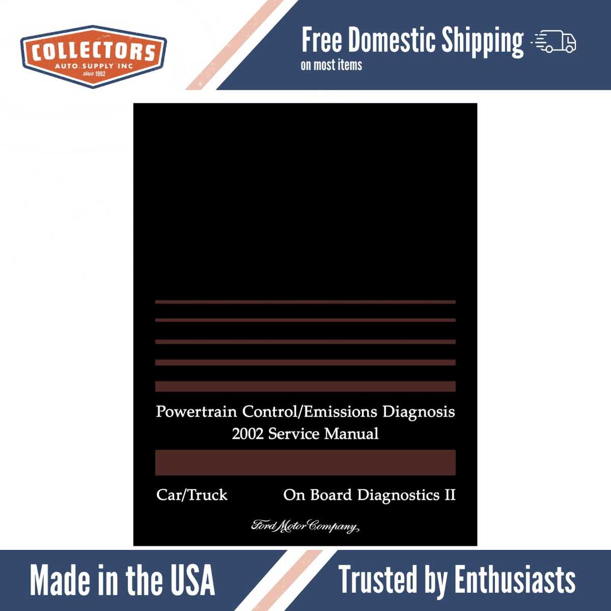 2002 Ford Car & Truck Powertrain Control / Emissions Diagnosis Service Manual