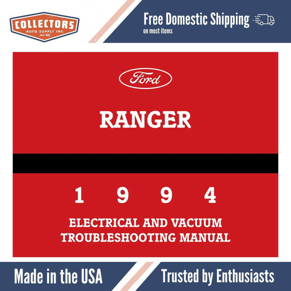 1994 Ford Ranger Electrical and Vacuum Troubleshooting Manual