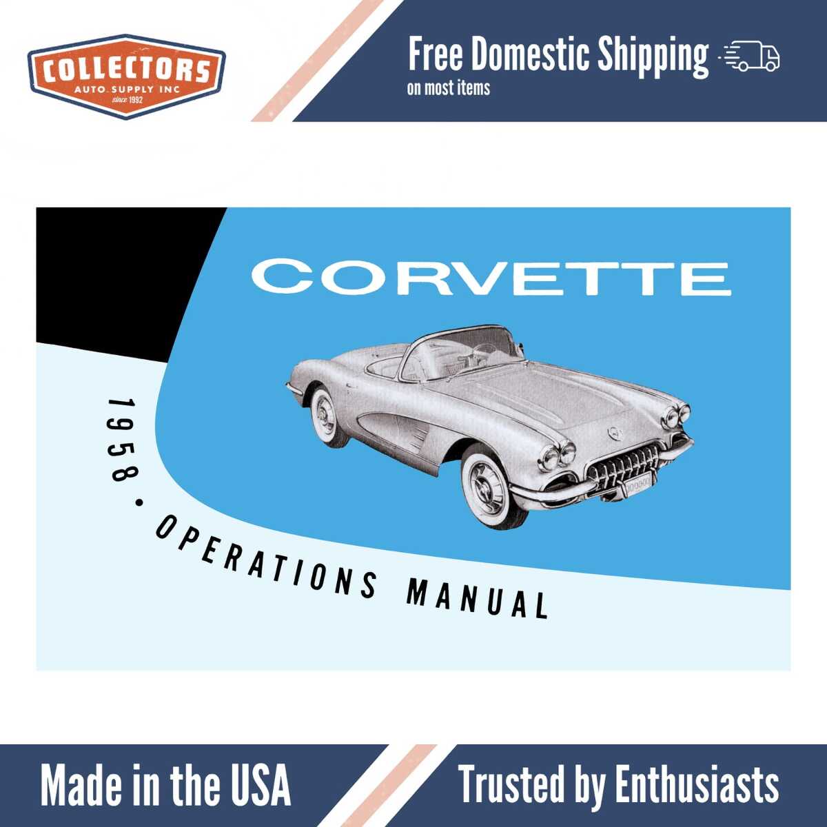 1958 Chevrolet Corvette Owner's Manual