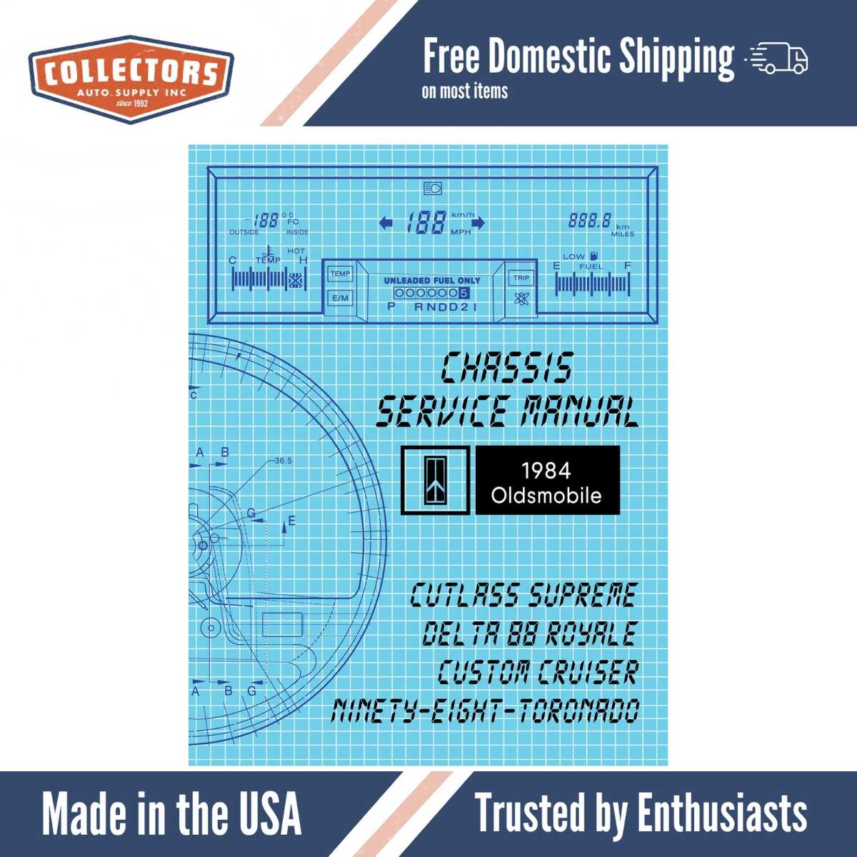 1984 Oldsmobile Service Manual - Cutlass Supreme, Delta 88, Ninety-Eight, Toronado