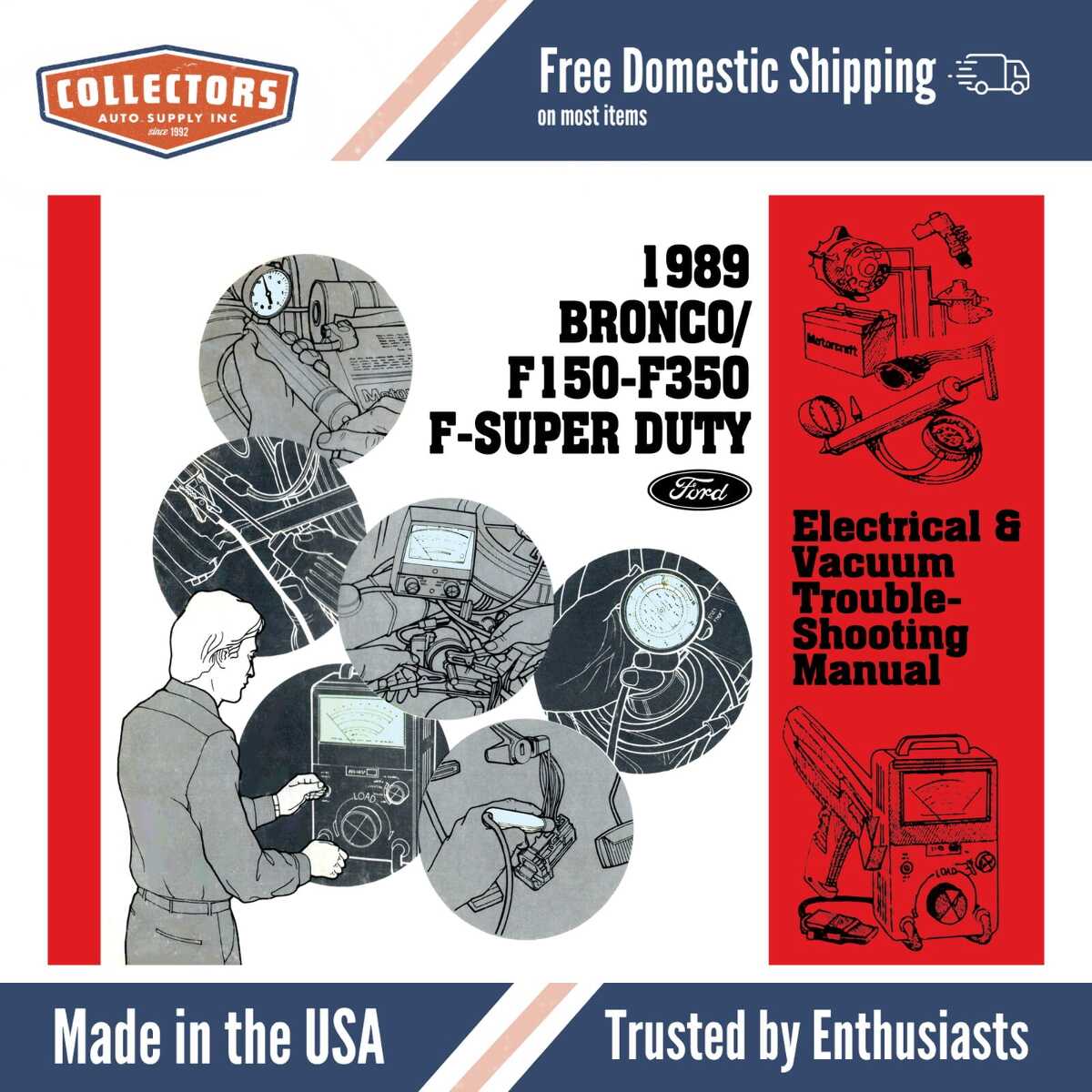 1989 Ford F-Series Truck Electrical Vacuum Troubleshooting Manual