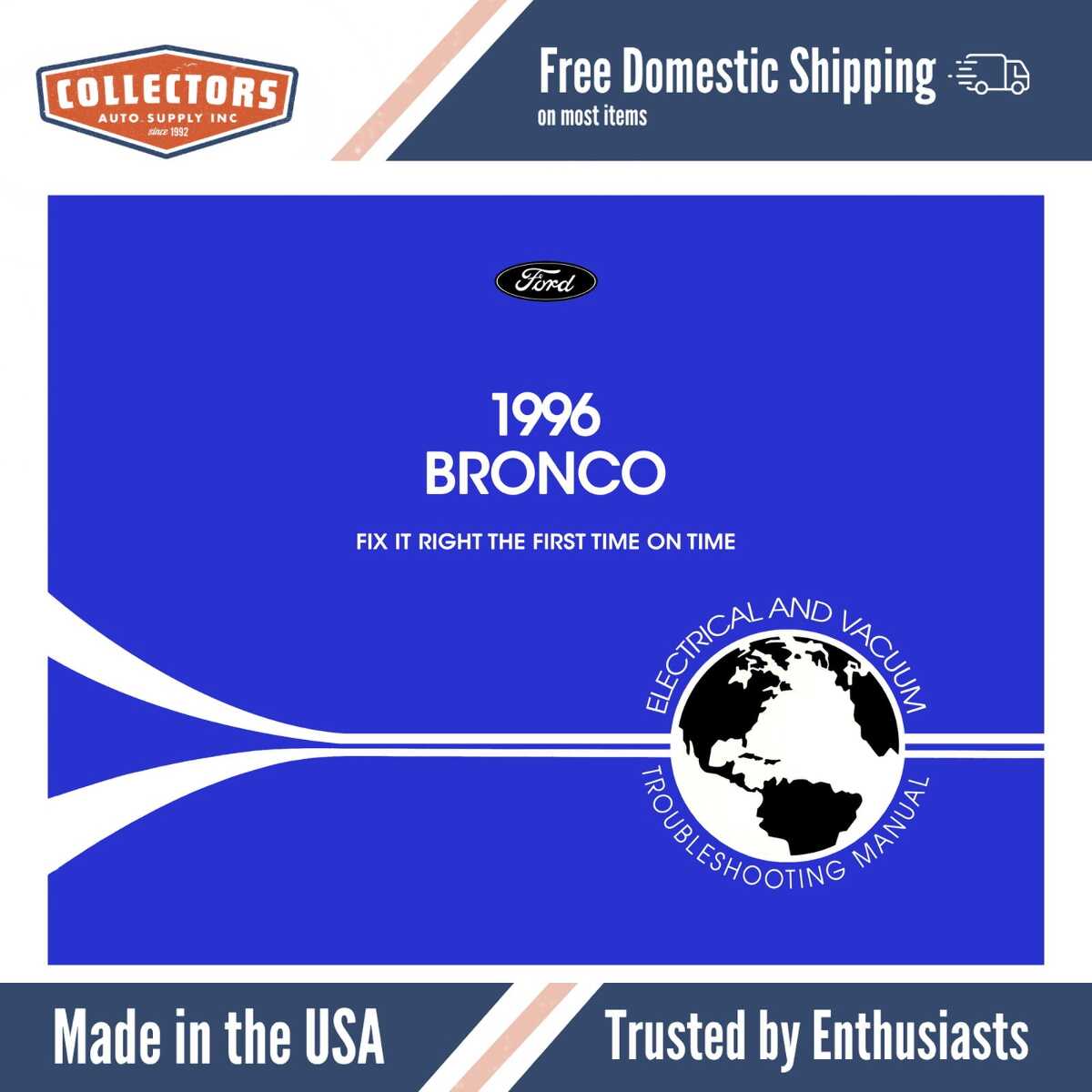 1996 Ford Bronco Electrical and Vacuum Troubleshooting Manual