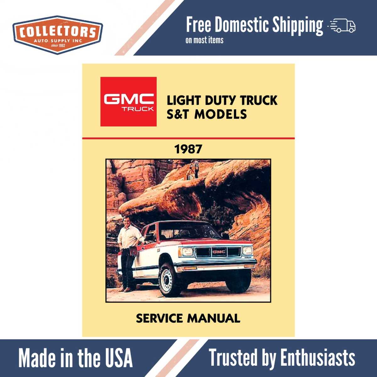 1987 GMC S-Series Truck & Jimmy Service Manual