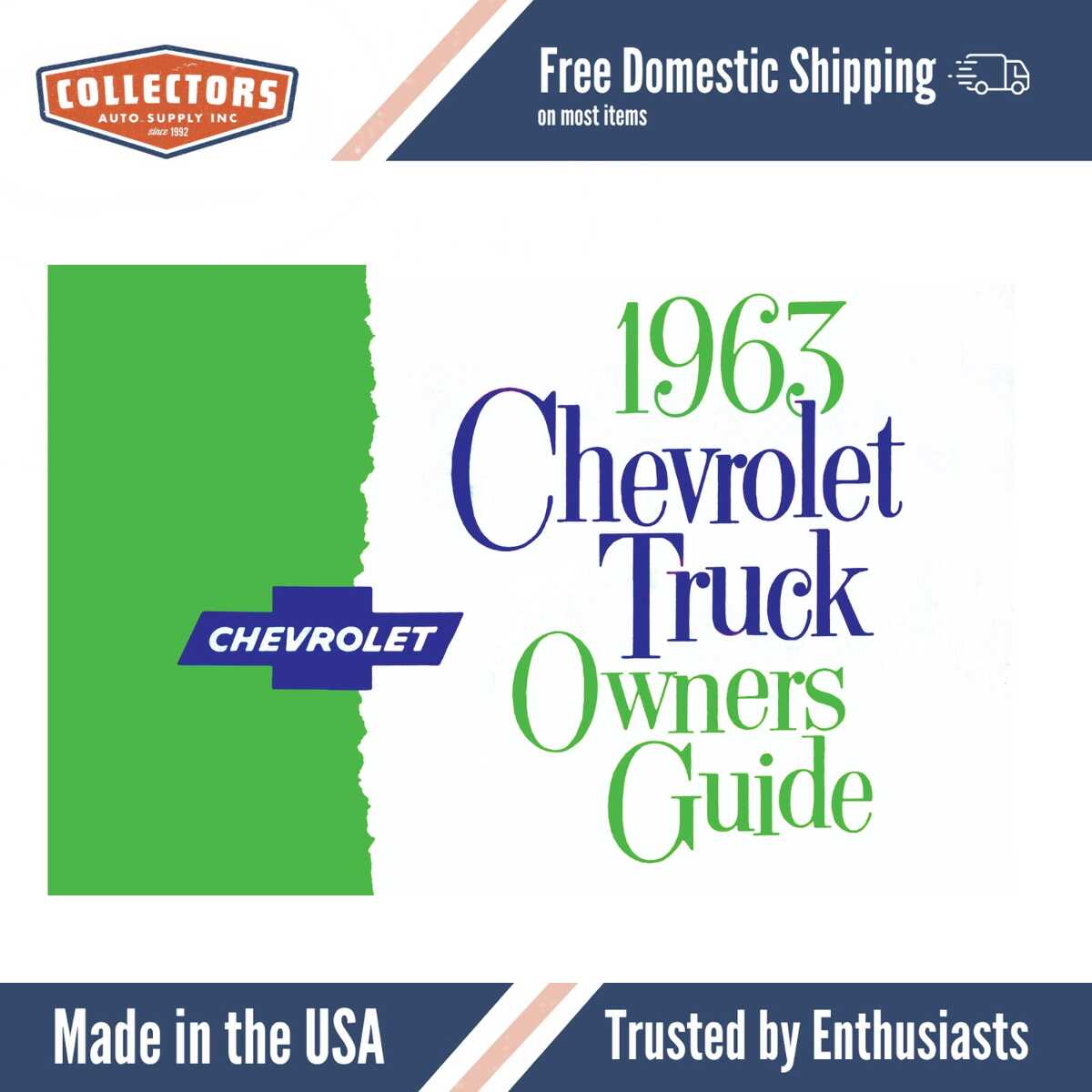 1963 Chevy Truck Owner's Manual