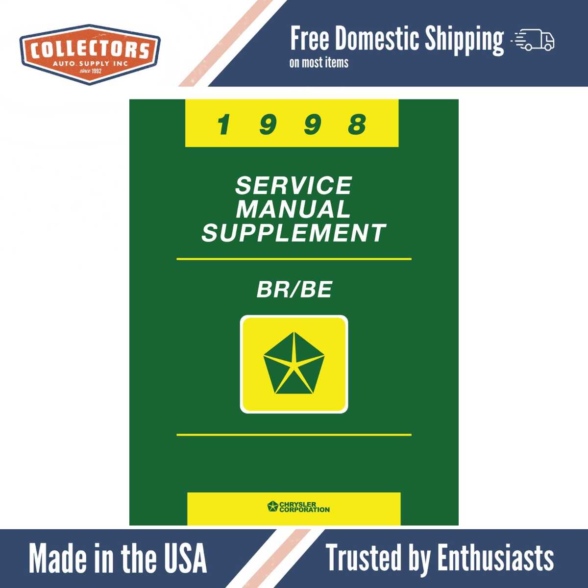 1998 Dodge Ram Truck BR/BE Cummins EFI 24 Valve Diesel Engine Repair Manual Supplement