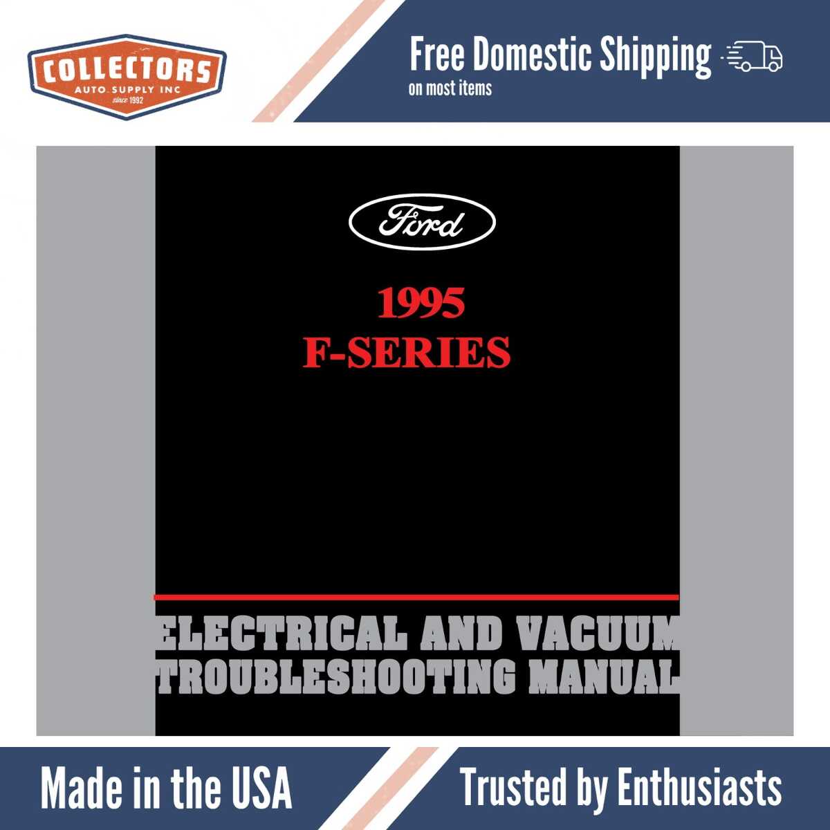 1995 Ford F-Series Truck Electrical and Vacuum Troubleshooting Manual