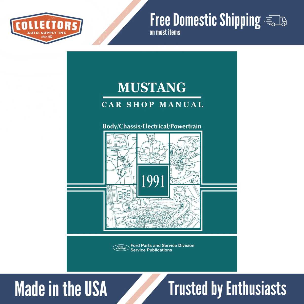 1991 Ford Mustang Car Shop Manual