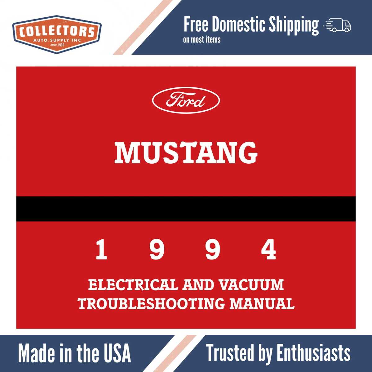 1994 Ford Mustang Electrical & Vacuum Troubleshooting Manual