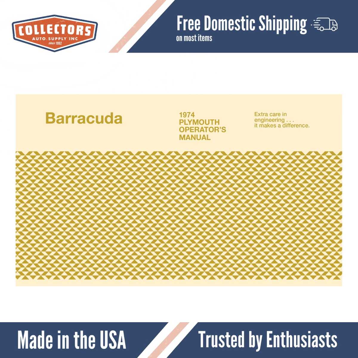 1974 Plymouth Barracuda Owner's Manual - COLOR