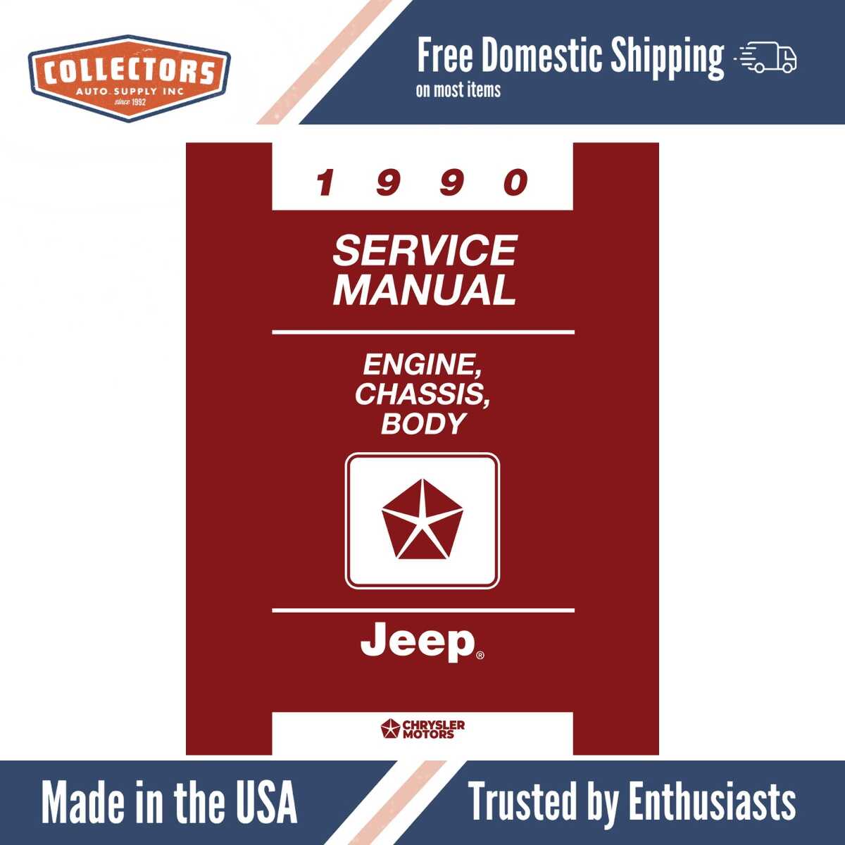 1990 Jeep Shop Manual - 2 Volumes