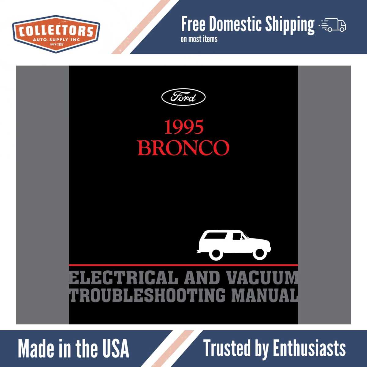 1995 Ford Bronco Electrical and Vacuum Troubleshooting Manual