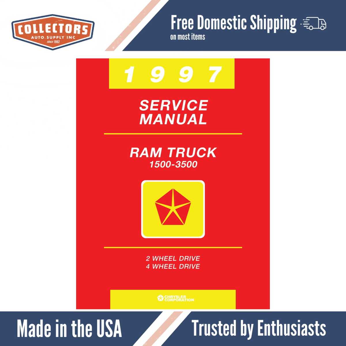 1997 Dodge Ram 1500-3500 Truck Shop Manual