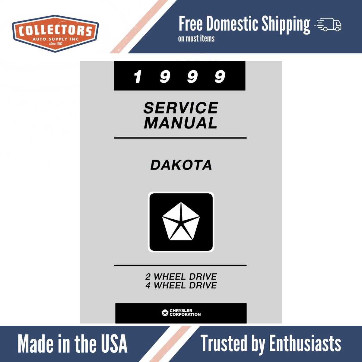 1999 Dodge Dakota Truck Shop Manual