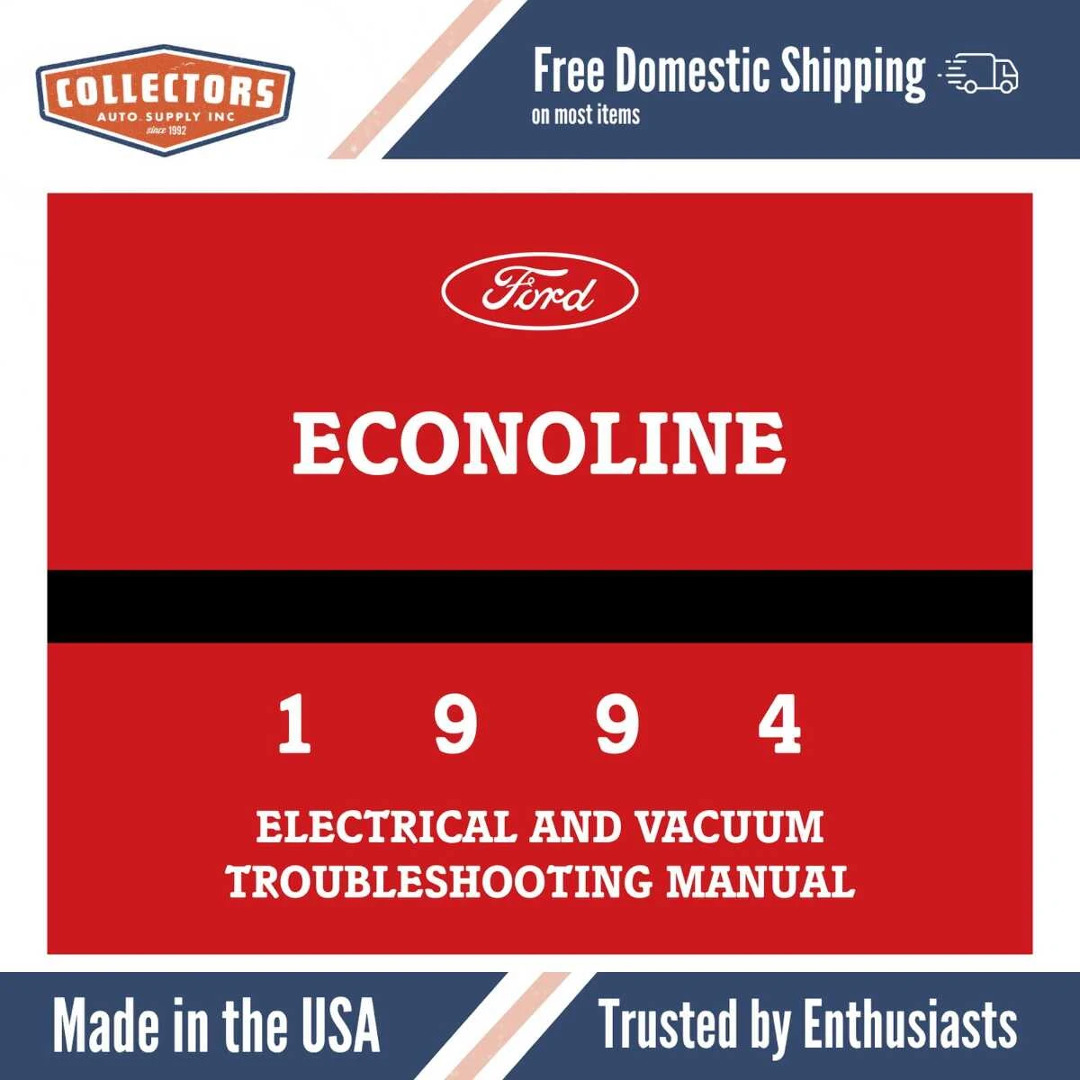 1994 Ford Econoline Electrical and Vacuum Troubleshooting Manual