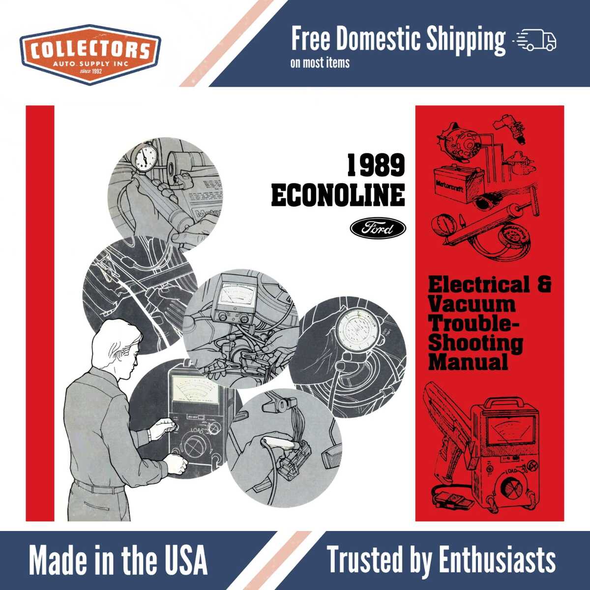 1989 Ford Econoline Electrical Vacuum Troubleshooting Manual