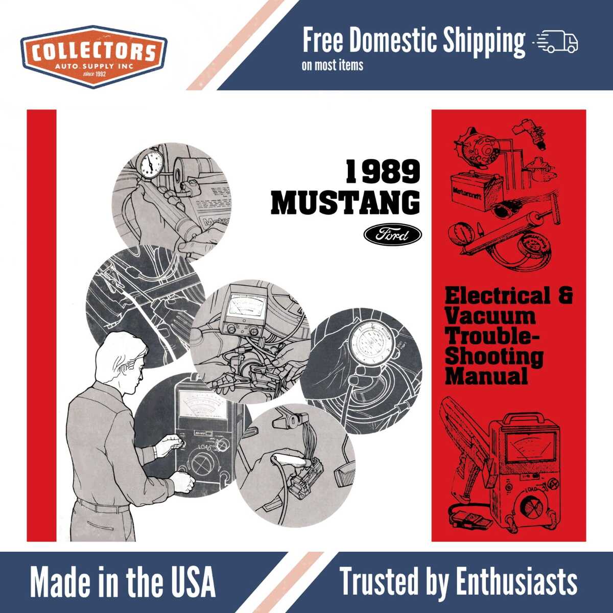 1989 Ford Mustang Electrical Vacuum Troubleshooting Manual
