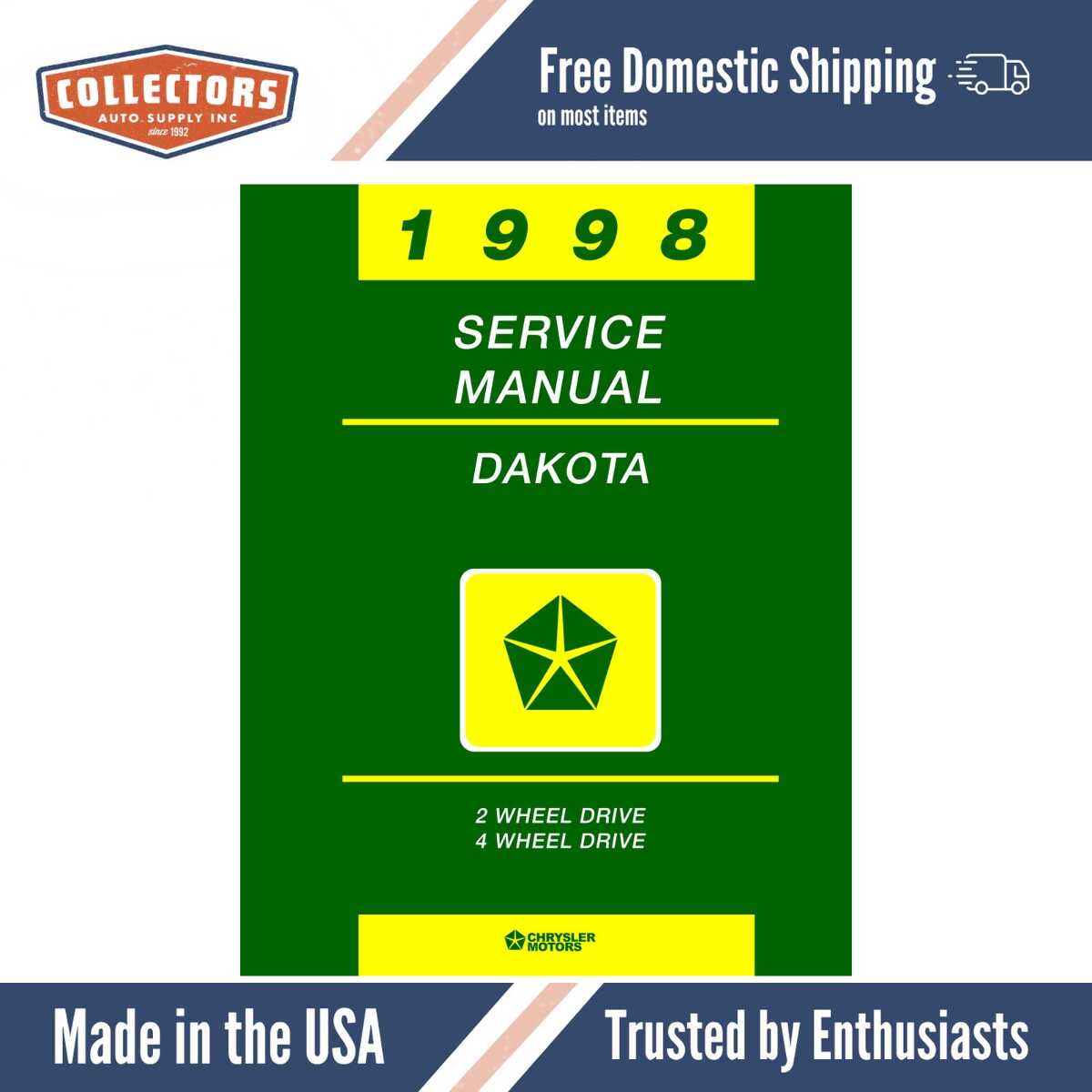 1998 Dodge Dakota Truck Shop Manual