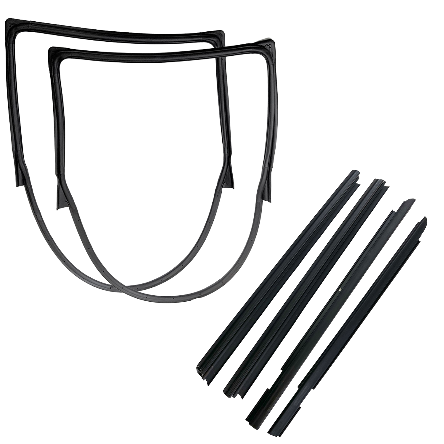 Weatherstrip Kit: Door Seals & Belt Weatherstrips for 2007-2018 Jeep Wrangler