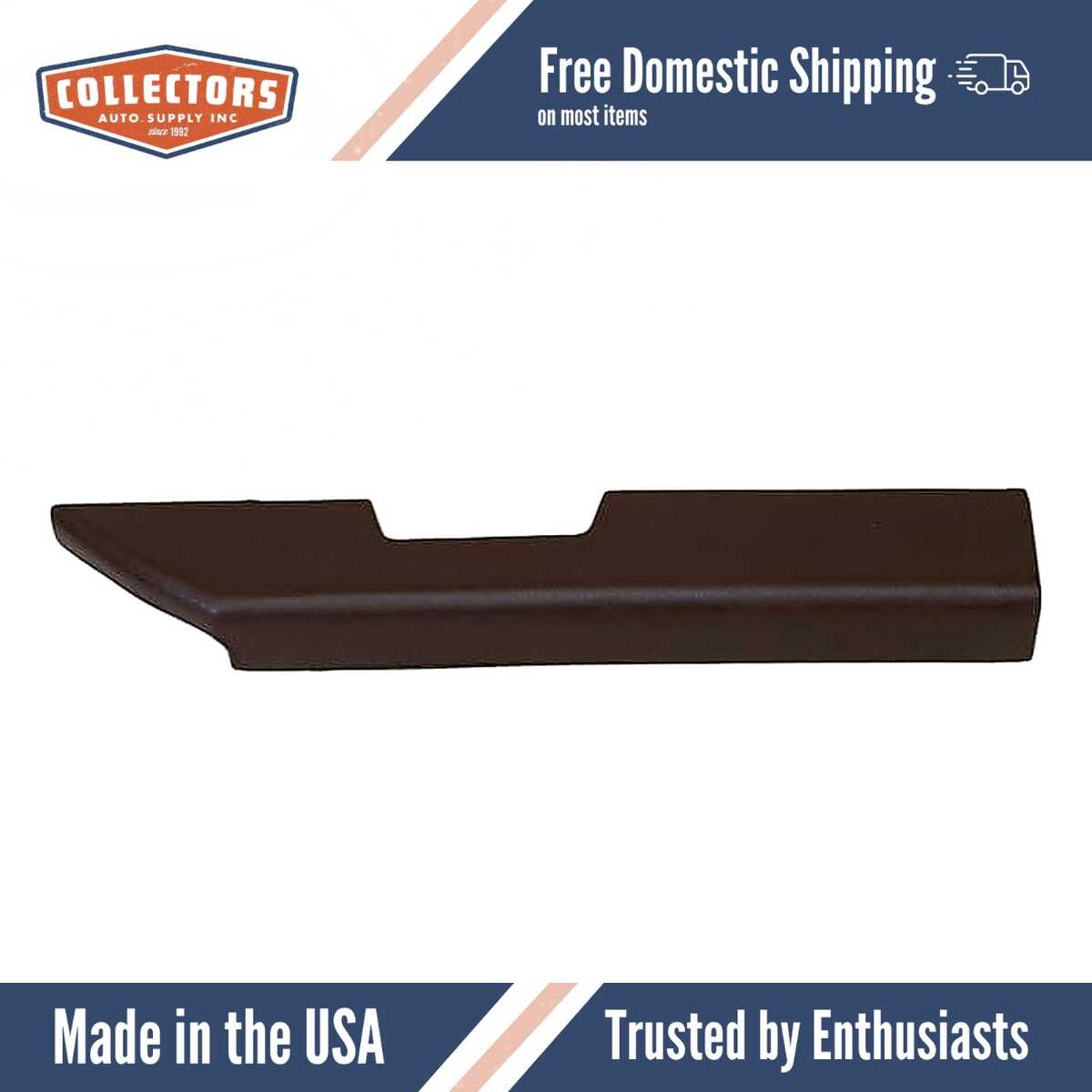 Interior Door Arm Rest Skin Overlay Black for 1978-1987 Chevrolet/Oldsmobile/Pontiac Multiple Models