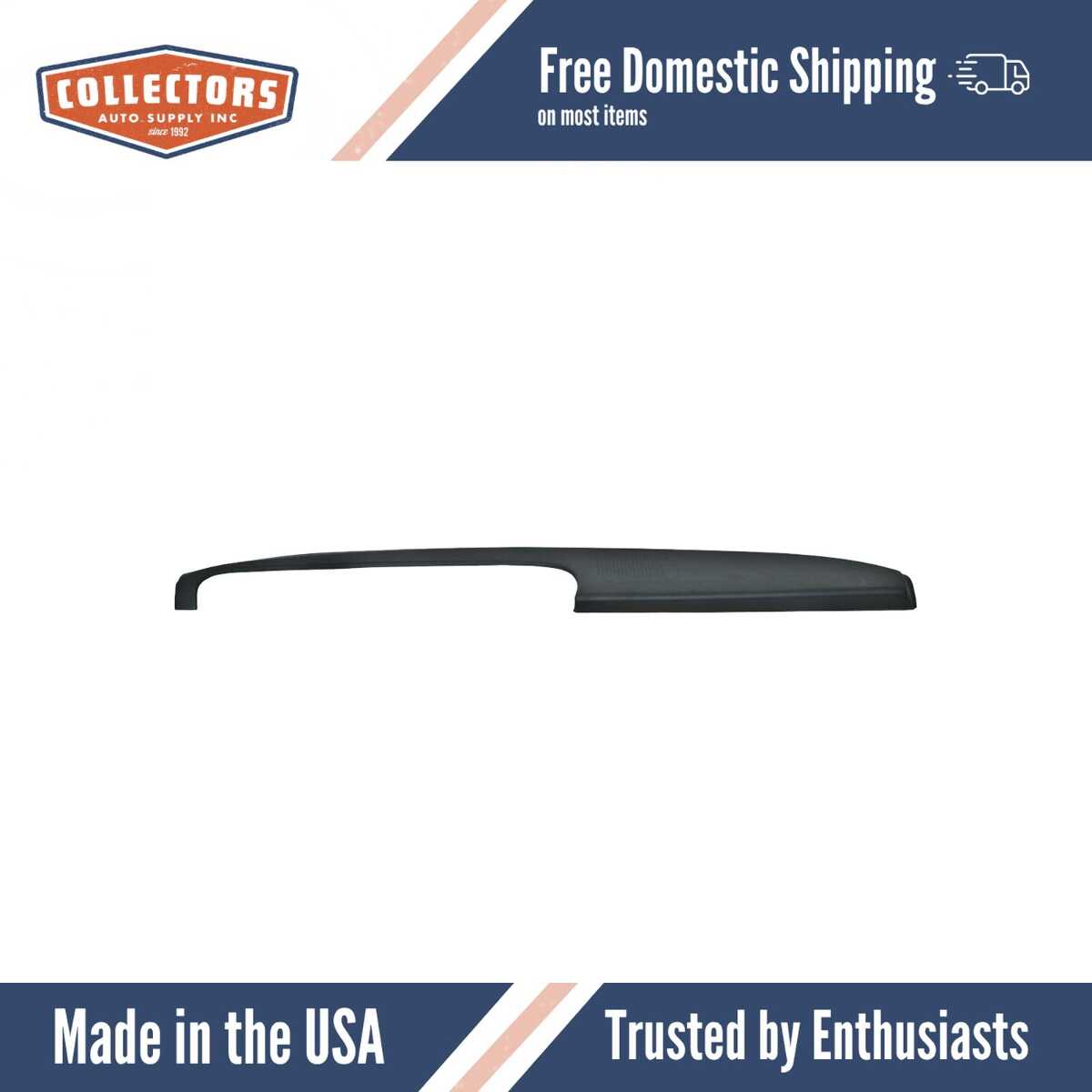 Dashboard Cap Cover Skin Overlay Black for 1966 Ford GALAXIE