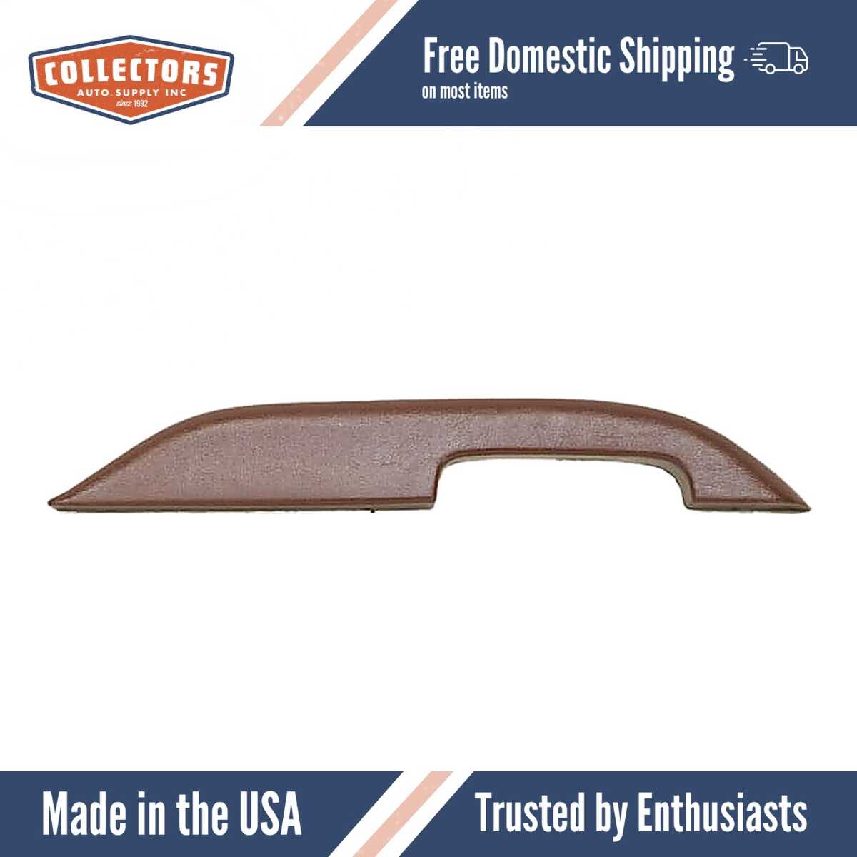 Interior Door Arm Rest Skin Overlay Black for 1987-1991