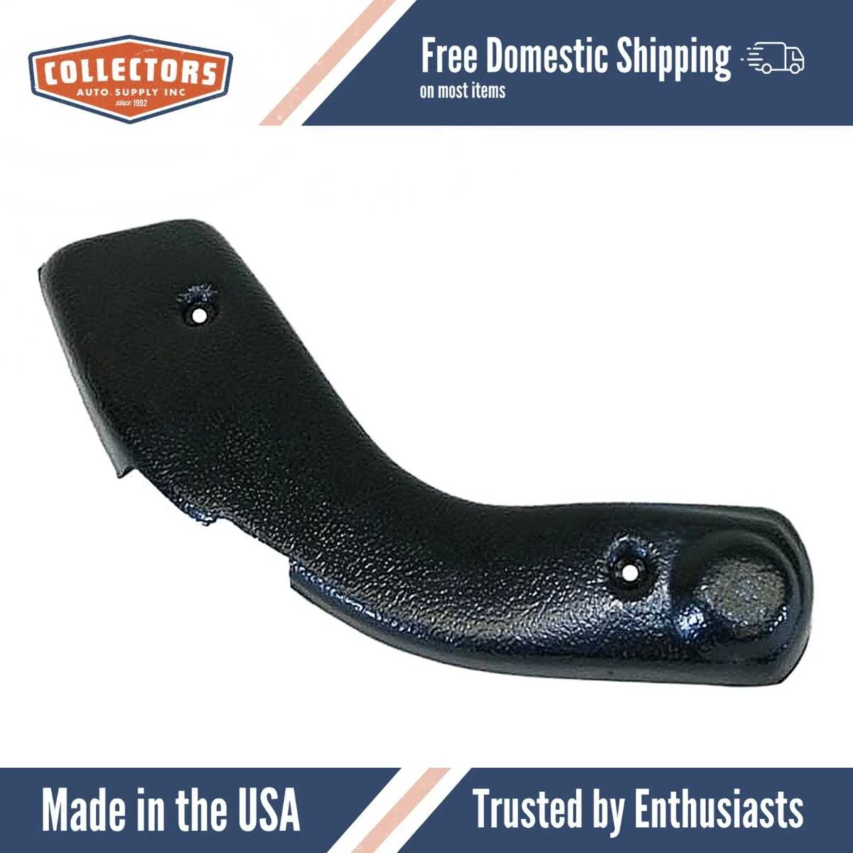 Bench Seat End Cap Cover Skin Overlay Black for 1968-1969 Dodge/Plymouth Multiple Models