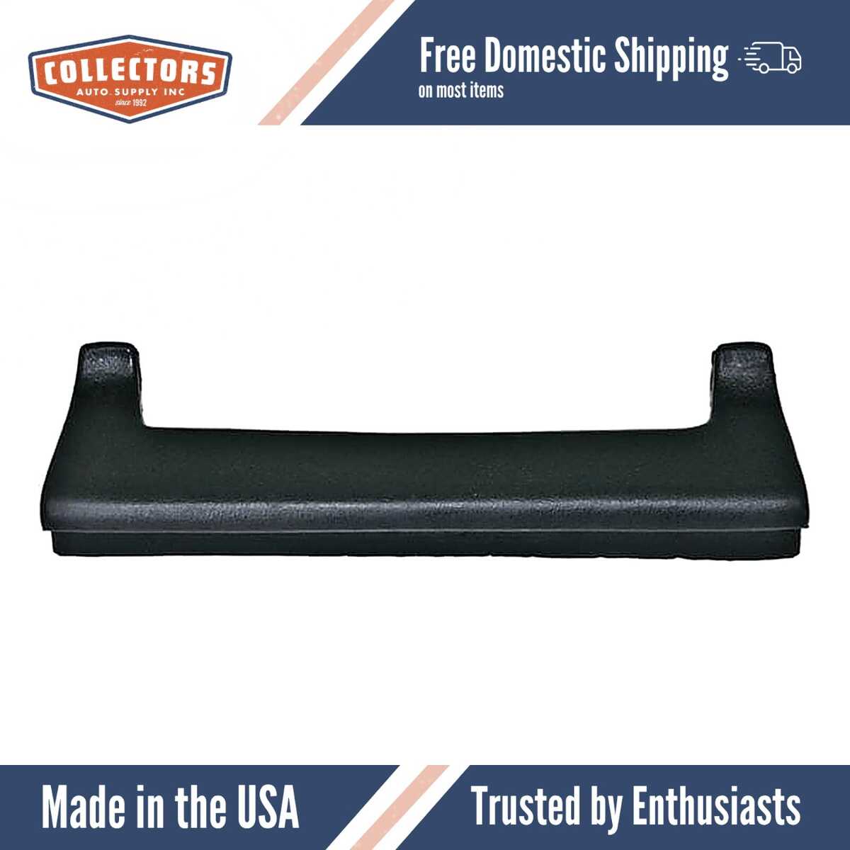 Interior Door Arm Rest Skin Overlay Black for 1970-1974 Dodge Challenger