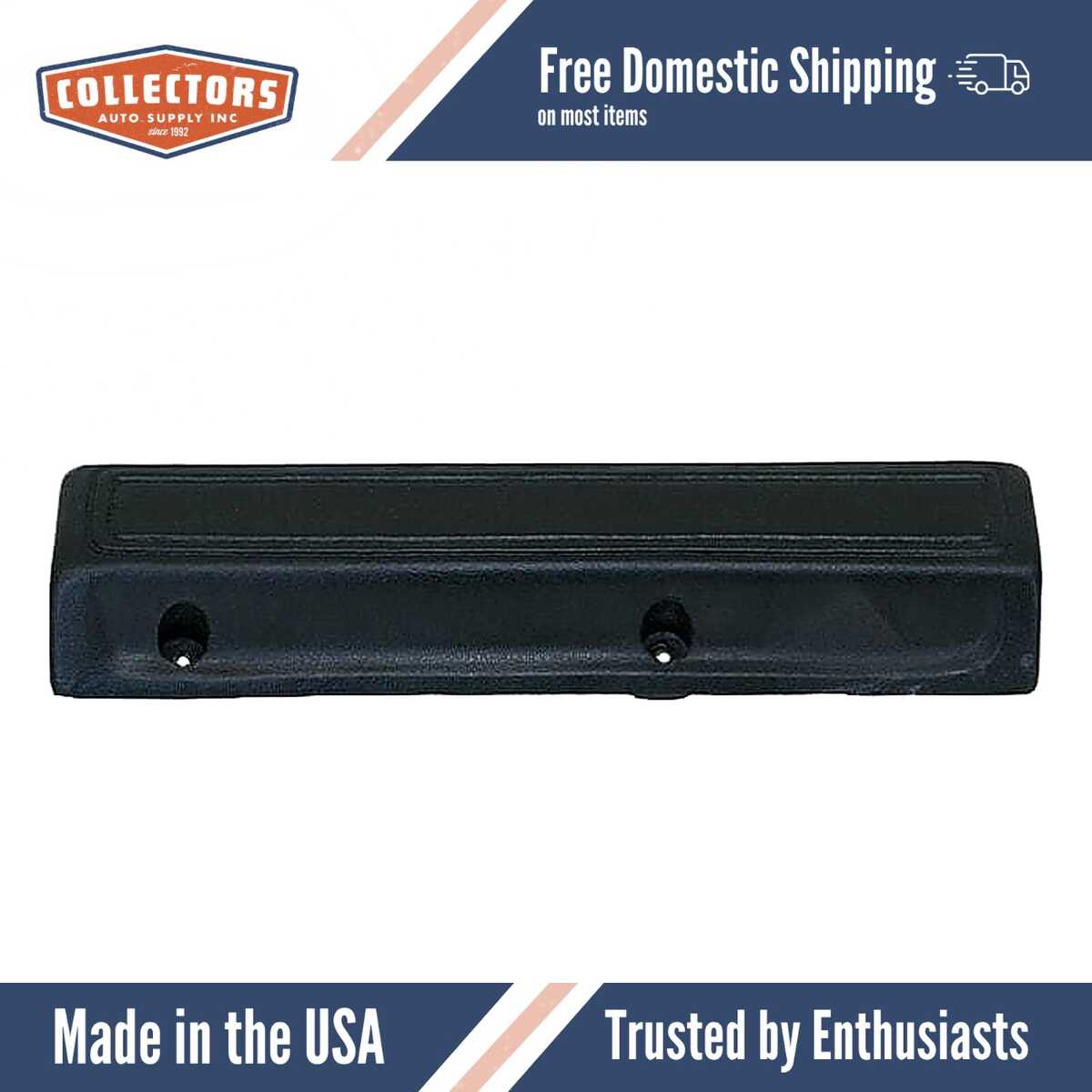 Interior Door Arm Rest Skin Overlay Black for 1966-1970 Dodge/Plymouth Multiple Models