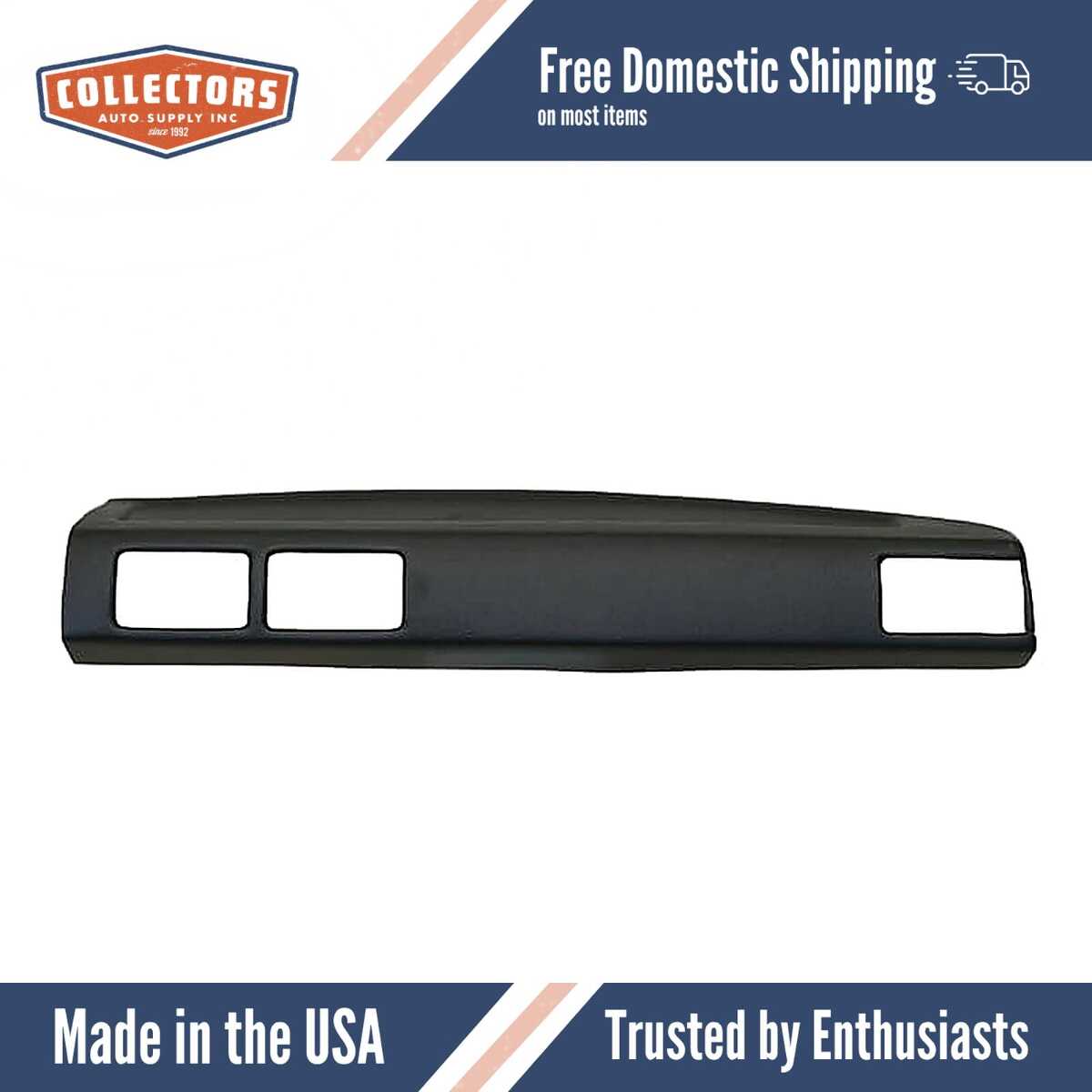 Dashboard Cap Cover Skin Overlay Black for 1984-1986 Toyota Multiple Models