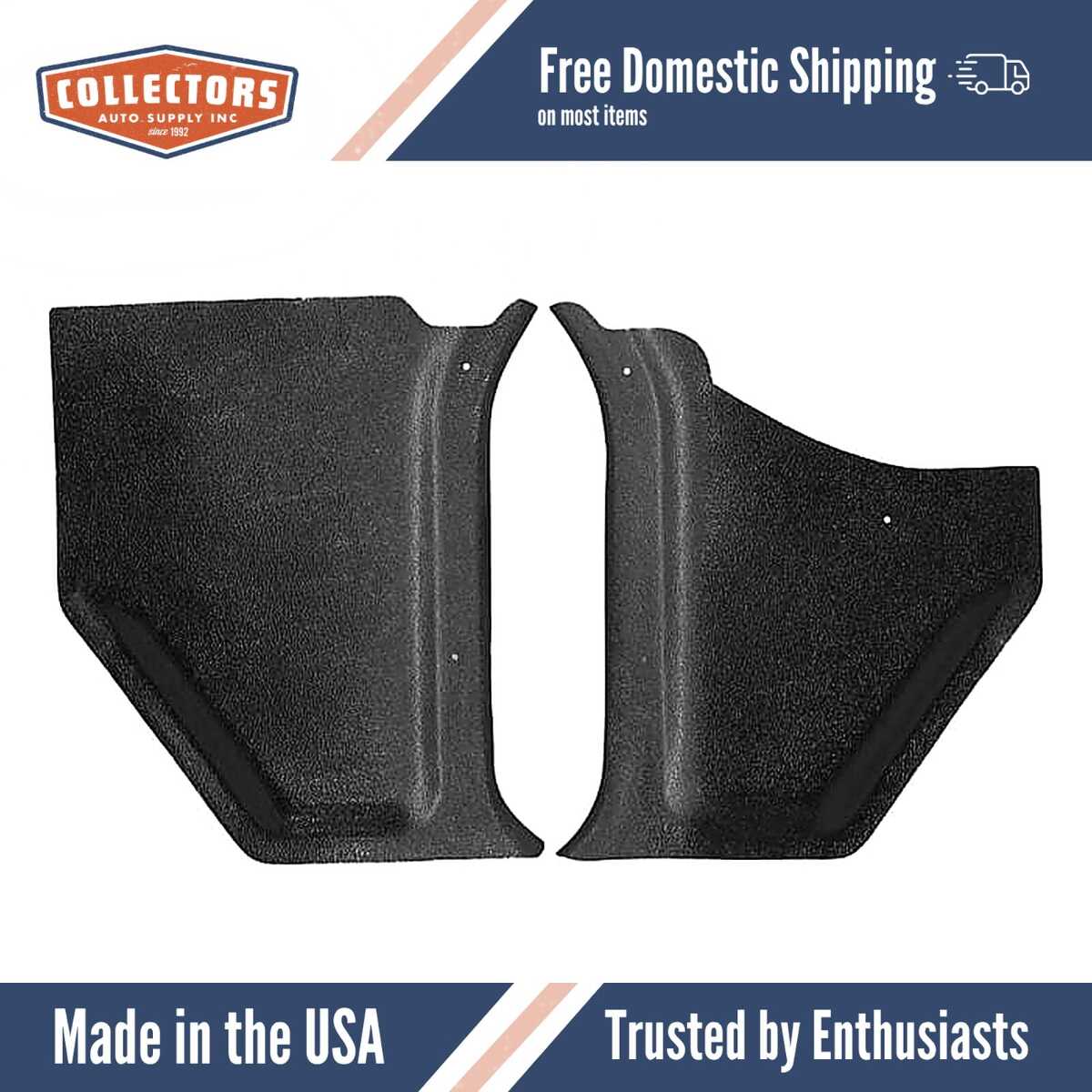 Kick Panel Black for 1960-1964 Ford Galaxie 500