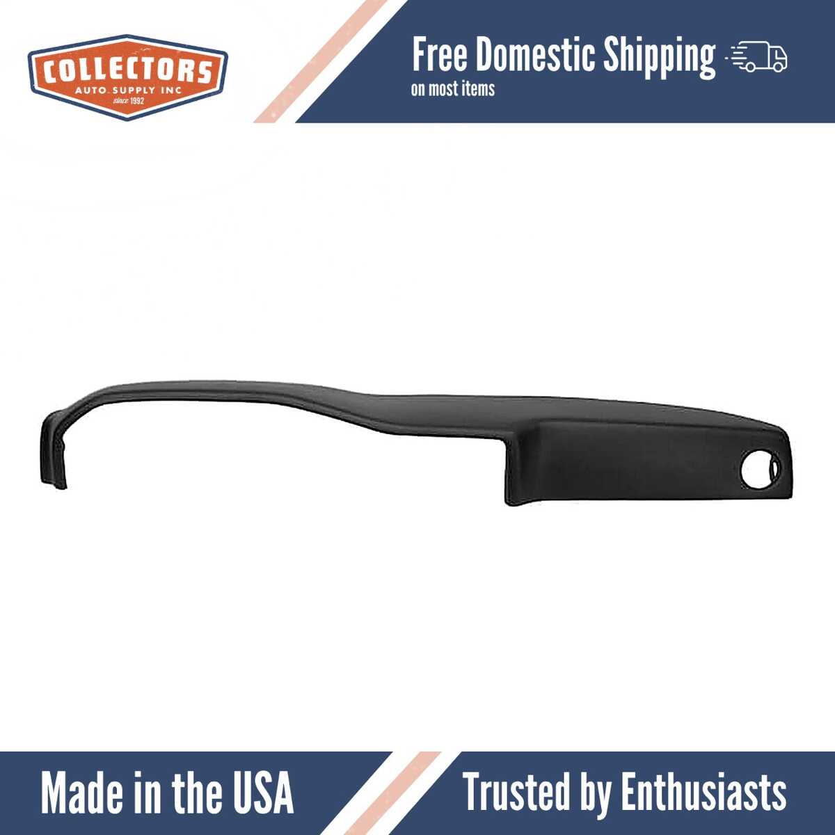 Dashboard Cap Cover Skin Overlay Black for 1988-1990 Toyota Land Cruiser Station Wagon
