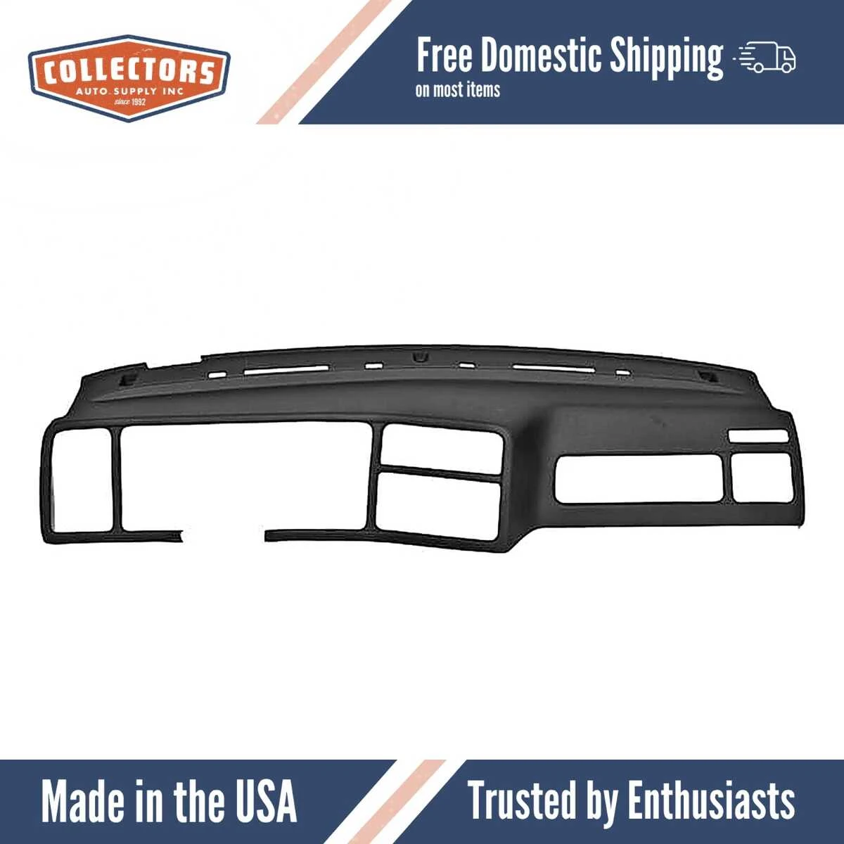 Dashboard Cap Cover Skin Overlay Black for 1985-1989 Merkur XR4Ti