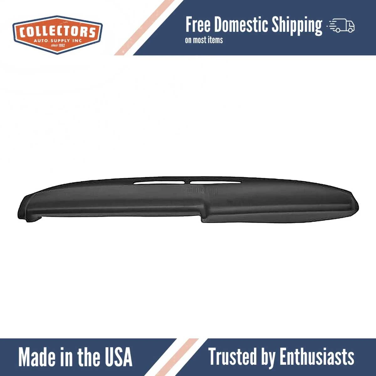 Dashboard Cap Cover Skin Overlay Black for 1967 Ford Fairlane