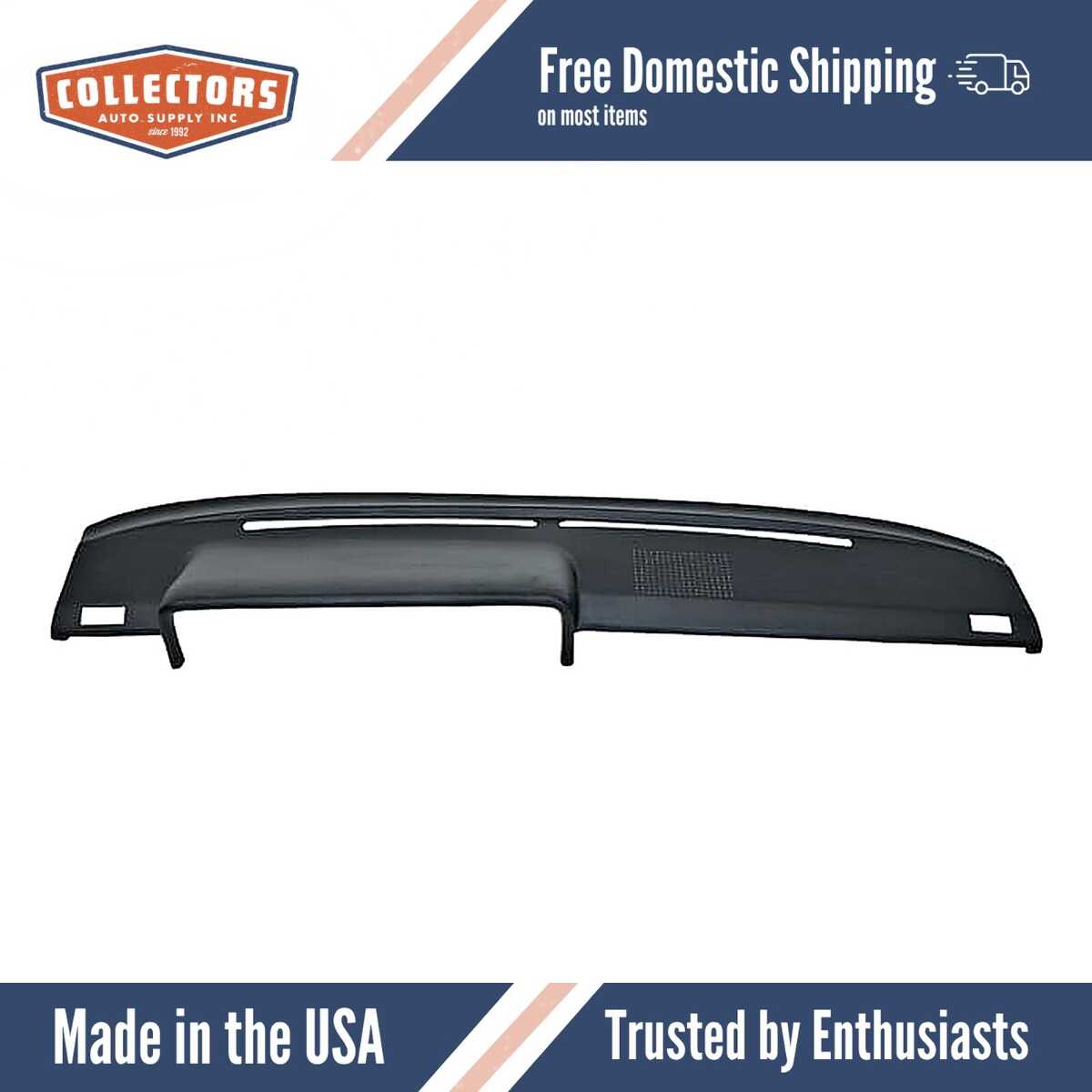 Dashboard Cap Cover Skin Overlay Black for 1975-1981 Volkswagen Scirocco