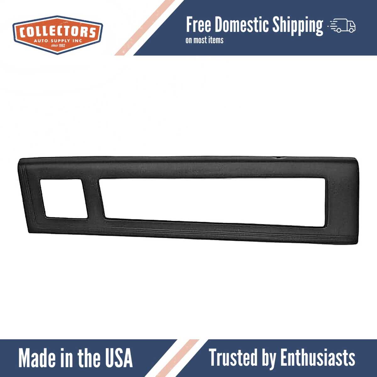 Interior Door Panel Skin Overlay Black for 1979-1985 Cadillac El Dorado