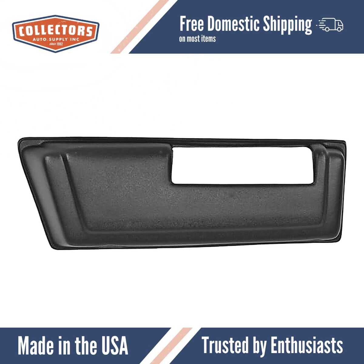 Interior Door Panel Cap Cover Skin Overlay Black for 1977-1984 Buick/Cadillac/Oldsmobile Multiple Models