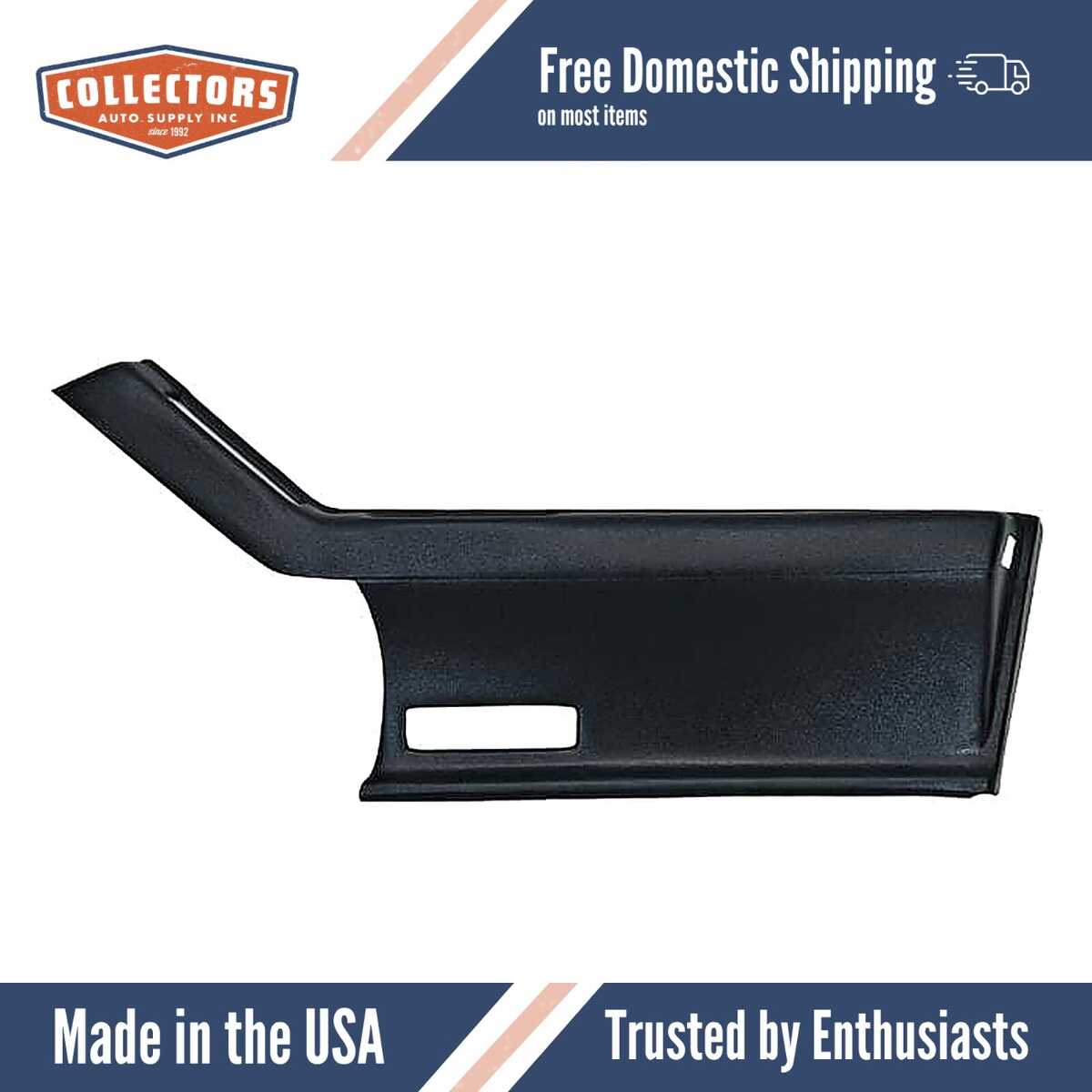 Interior Door Panel Skin Overlay Black for 1986-1991 Cadillac Seville