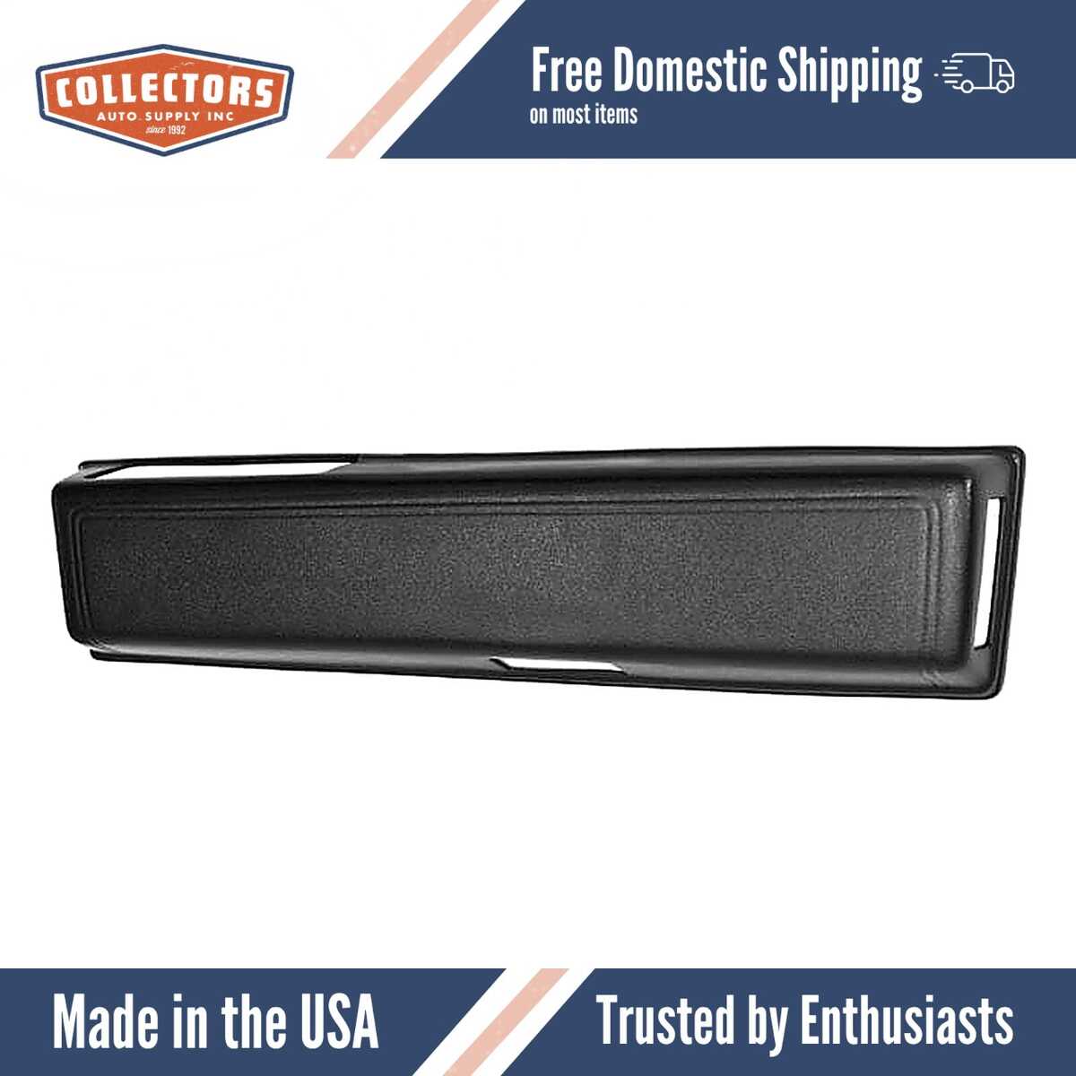 Interior Door Arm Rest Skin Overlay Black for 1985-1993 Cadillac Multiple Models