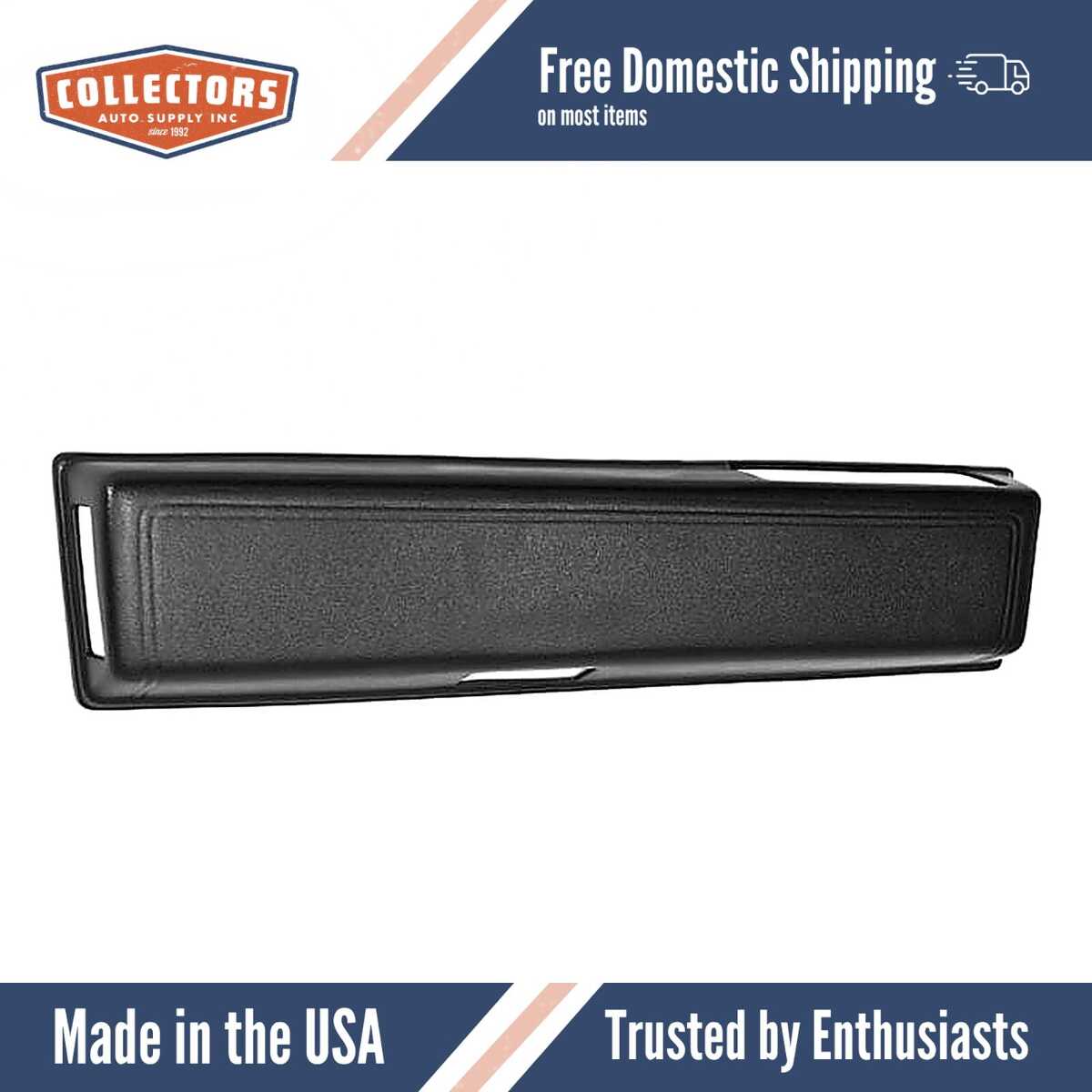 Interior Door Arm Rest Skin Overlay Black for 1985-1993 Cadillac Multiple Models