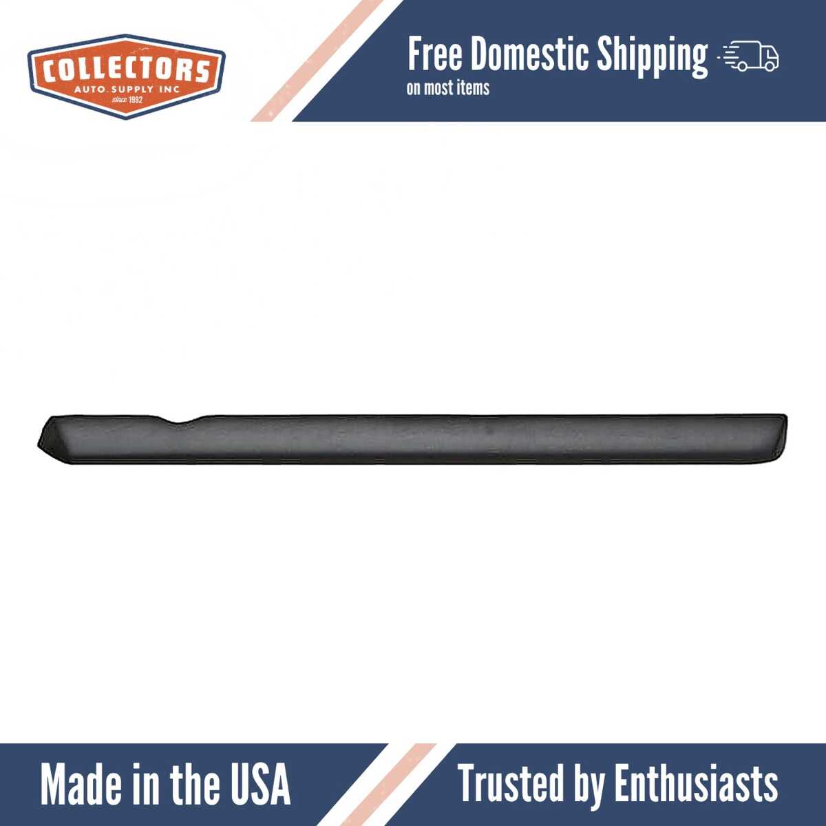 Door Panel Cushion Skin Overlay Black for 1961-1971 Volvo 1800