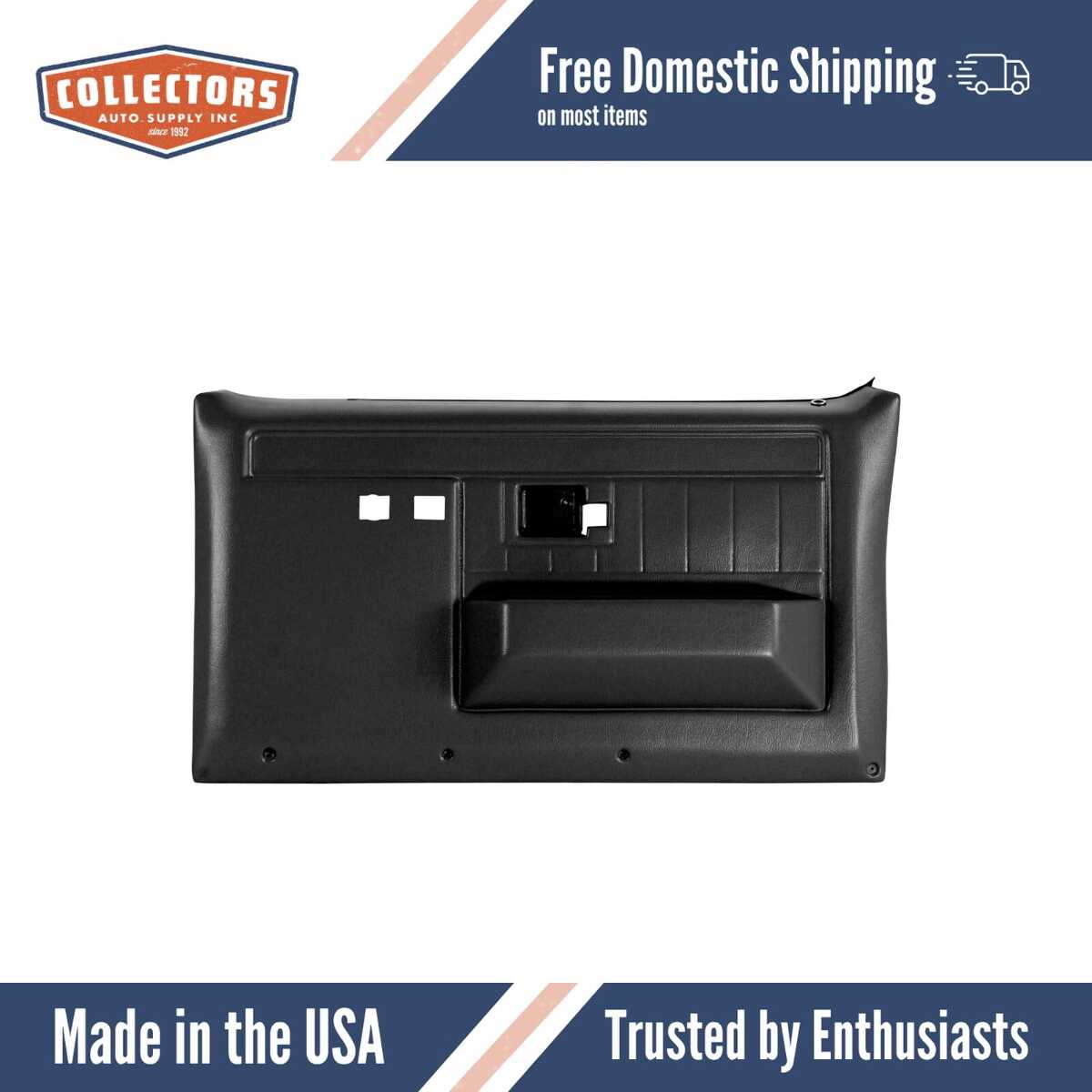 Door Panels Black for 1987-1991 Chevrolet Blazer