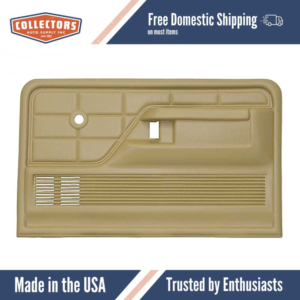 Interior Door Panel Skin Overlay Black A for 1973-1979 Ford/Chevrolet Multiple Models