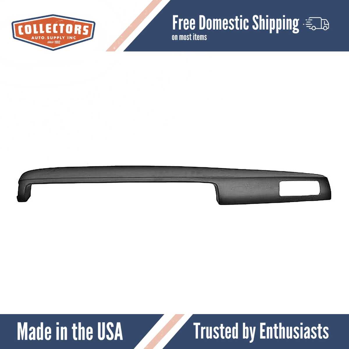 Dashboard Cap Cover Skin Overlay Black for 1978-1981 Toyota Celica