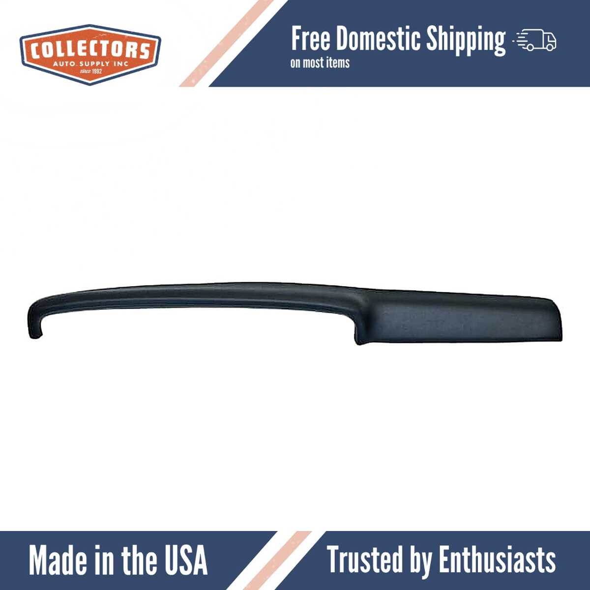 Dashboard Cap Cover Skin Overlay Black for 1975-1979 Toyota Corolla