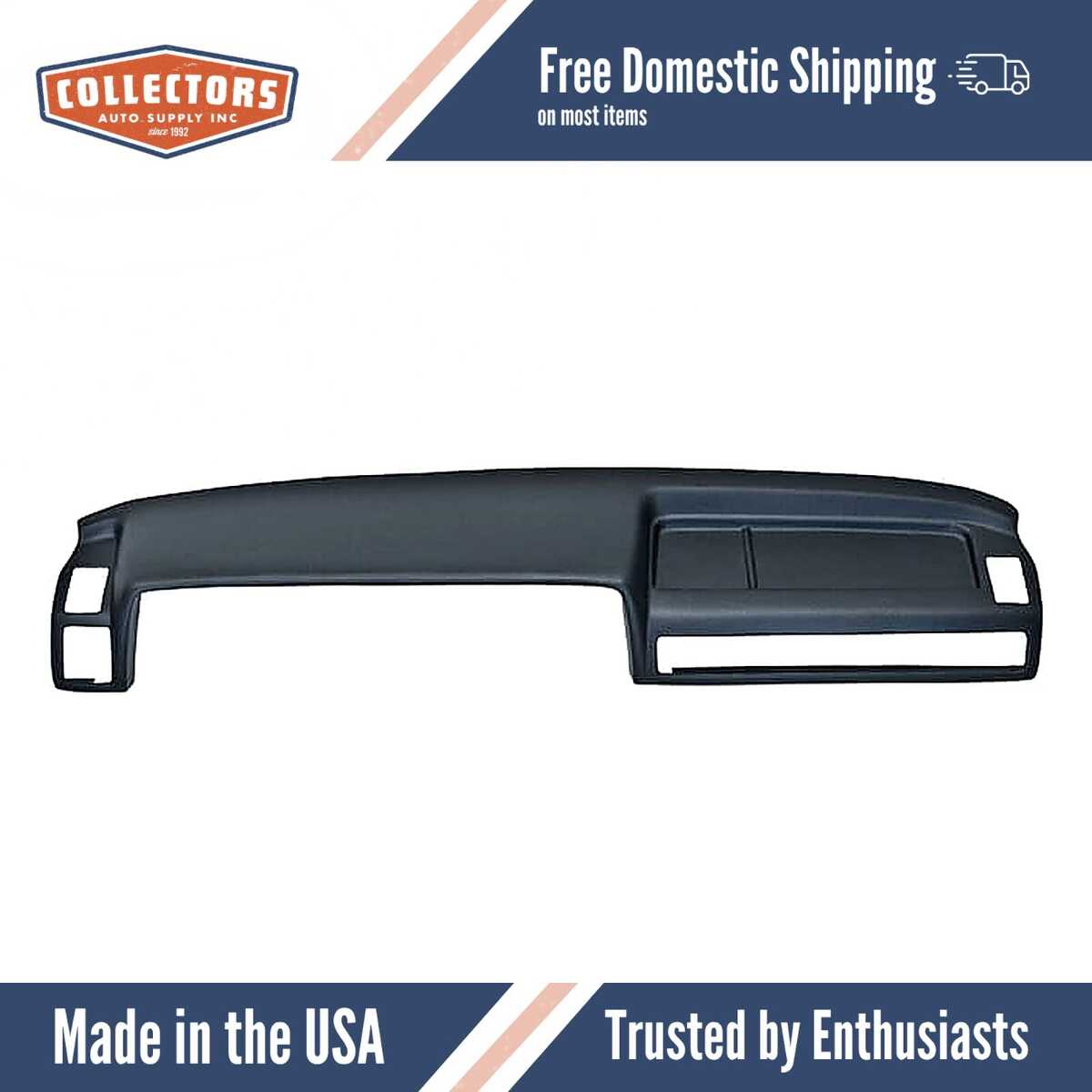 Dashboard Cap Cover Skin Overlay Black for 1980-1983 Toyota Corolla Sedan / Station Wagon Body