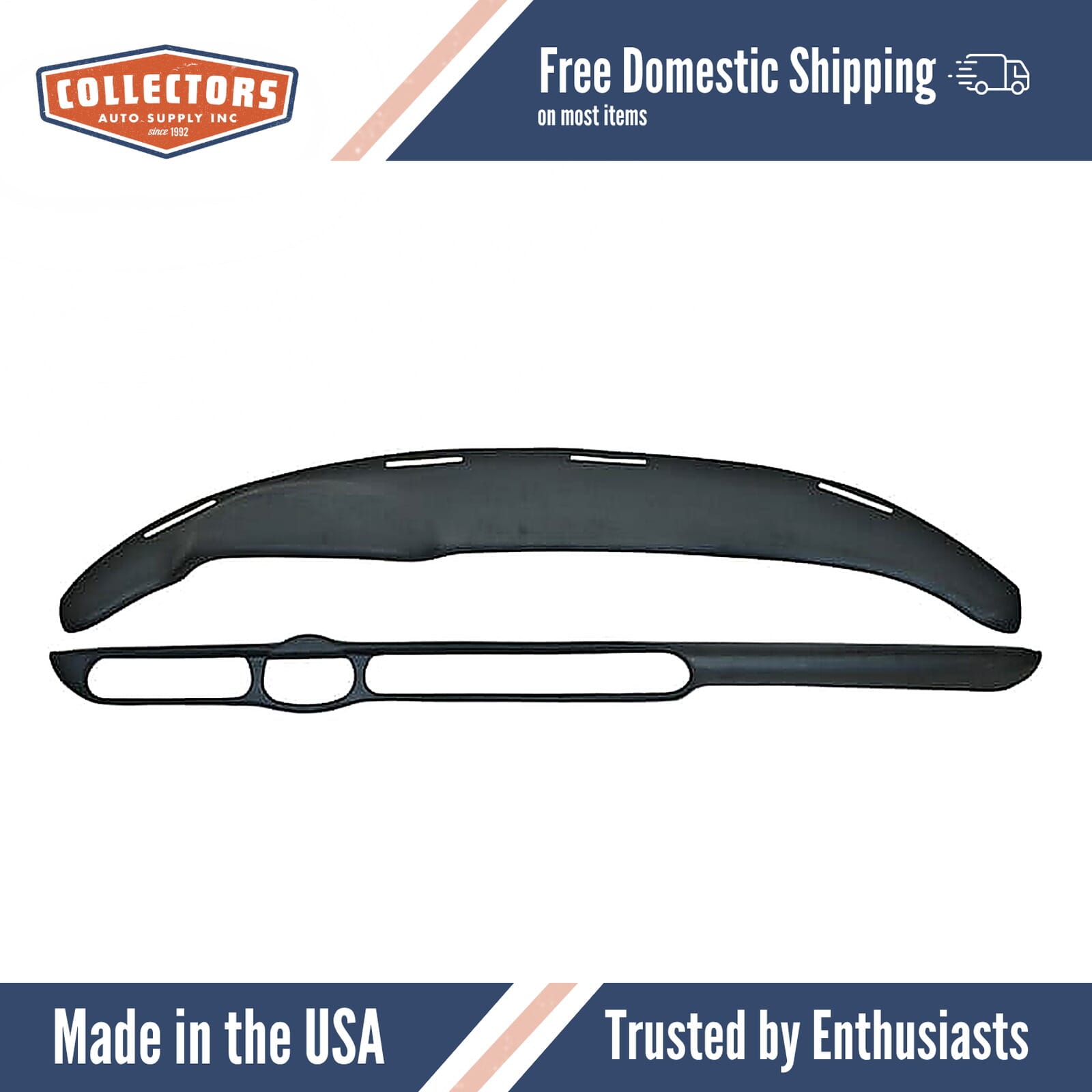 Upper Dashboard Cap Cover Cordovan Brown for 1961-1973 Volvo 1800 SERIES