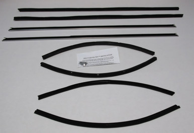 Window Sweeps Felt Kit for 1969 Ford Torino Classic Car Weatherstripping