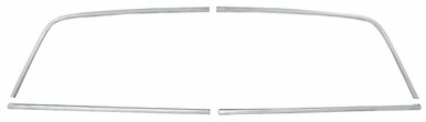 1965 Riviera Rear Window Window Reveal Moldings Set for 1963-1965 Buick Riviera 4 pieces Rear ...