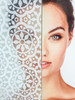 White Pattern Etched Privacy Film - Static Cling