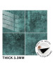 Emerald green composite wall tiles peel and stick in a  0.33cm thickness